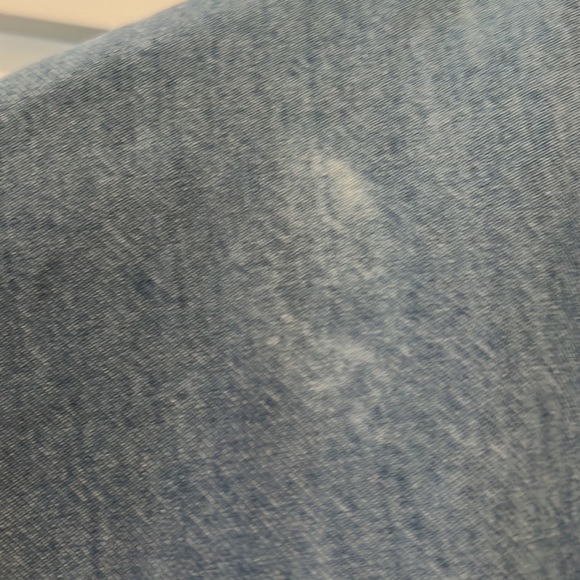 Everlane Splitneck Denim Smock Jean Dress in Light Washed Blue - Picture 5 of 6